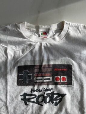 Nintendo White T‑Shirt with NES Controller Graphic